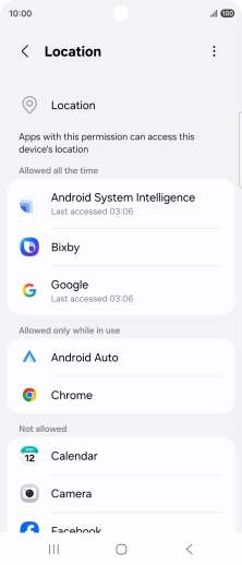 Press the required app.