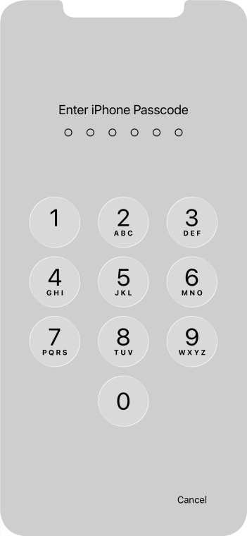 Use the phone lock code you created. The app is now locked.