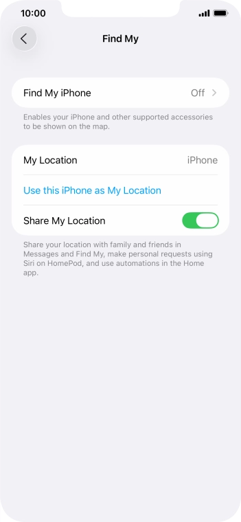Press Find My iPhone.