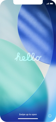 Slide your finger upwards starting from the bottom of the screen.