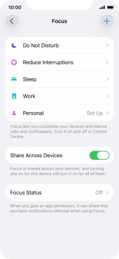 Press Do Not Disturb.