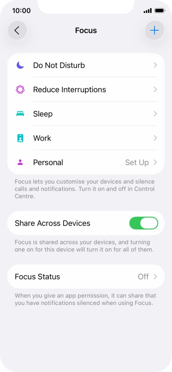 Press Do Not Disturb.