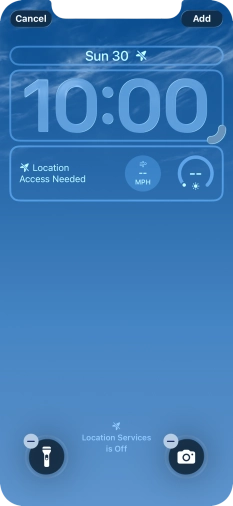 To customise the way the lock screen date is displayed, press the date widget and follow the instructions on the screen to find the required widget display mode.