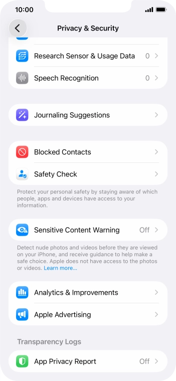 Press Sensitive Content Warning.