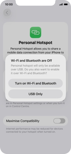 If Wi-Fi is turned off, press Turn on Wi-Fi and Bluetooth.