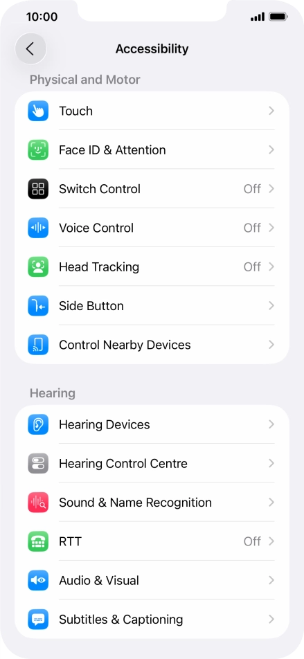 Press the required category below 