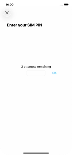 If your SIM is locked, key in your PIN and press OK. The default PIN is 1111.