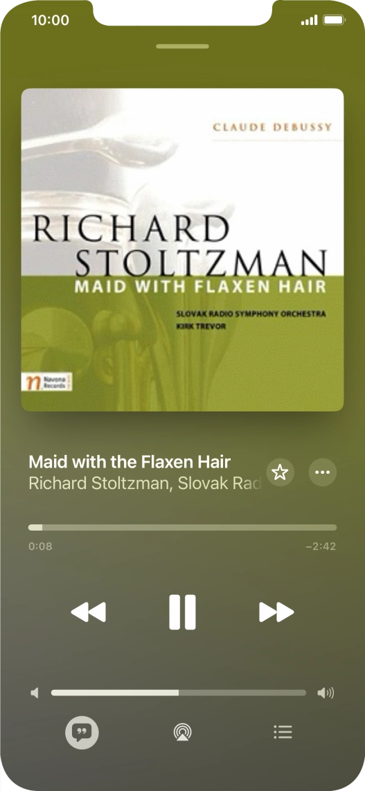 Press arrow right to go to the next audio file.