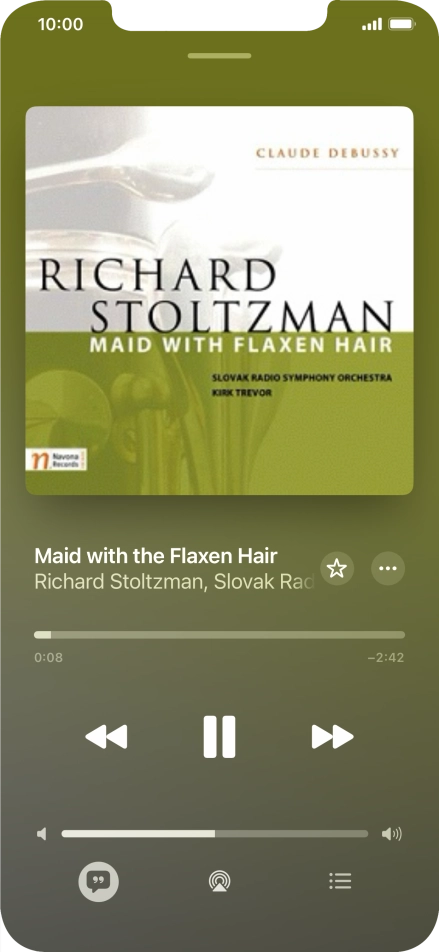 Press arrow right to go to the next audio file.