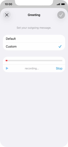 Press Stop to stop recording.