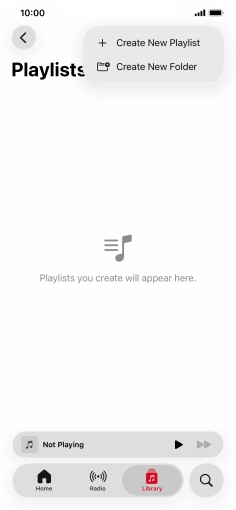 Press Create New Playlist.