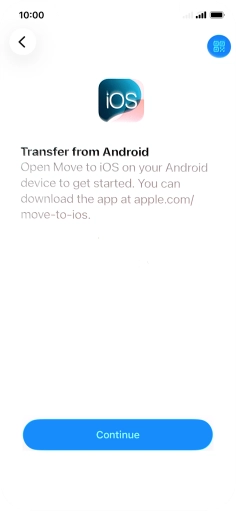 To transfer content to your phone, you need to install the app 