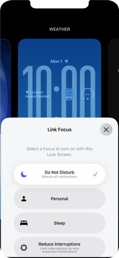 Press the close icon.