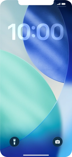 Slide your finger upwards starting from the bottom of the screen.