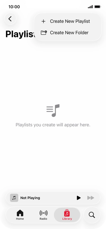 Press Create New Playlist.