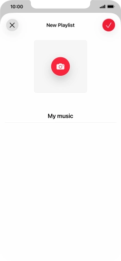 Press the confirm icon.