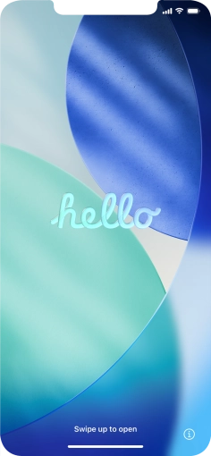 Slide your finger upwards starting from the bottom of the screen.