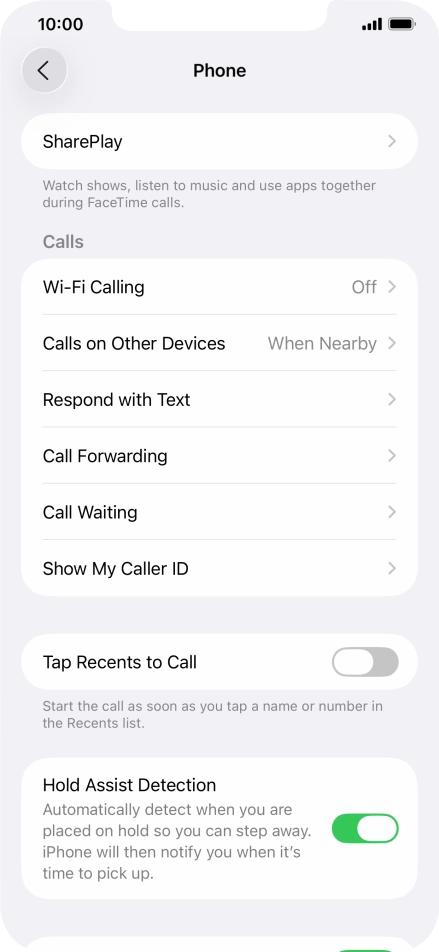 Press Wi-Fi Calling.