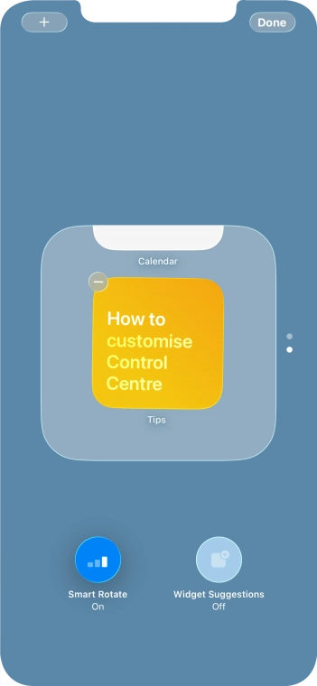 Press Smart Rotate to turn the function on or off.