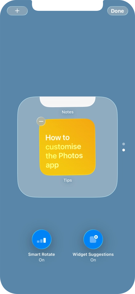 Press Smart Rotate to turn the function on or off.