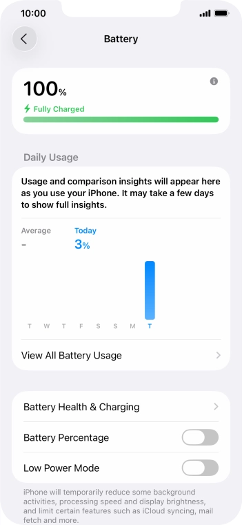 Press Battery Health & Charging.