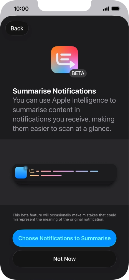 If you turn on the function, follow the instructions on the screen to select more settings.