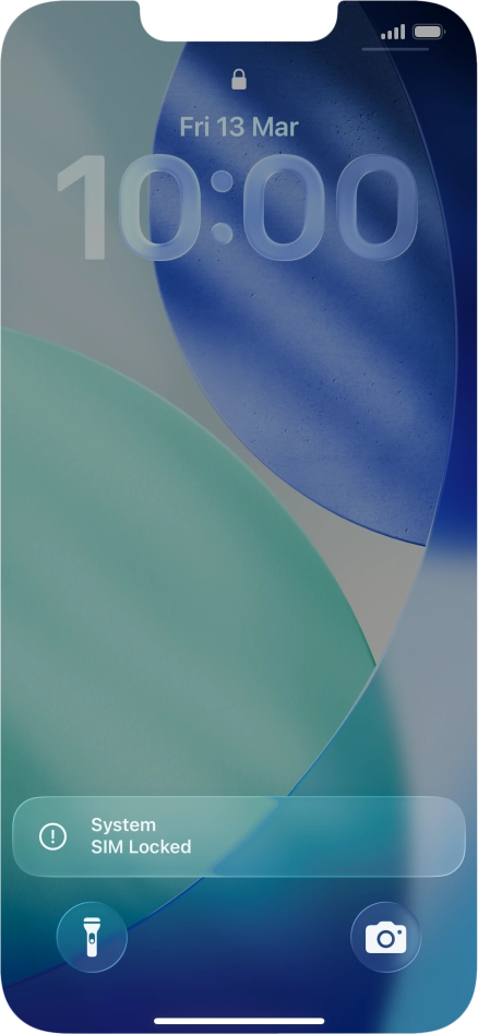 Slide your finger upwards starting from the bottom of the screen.