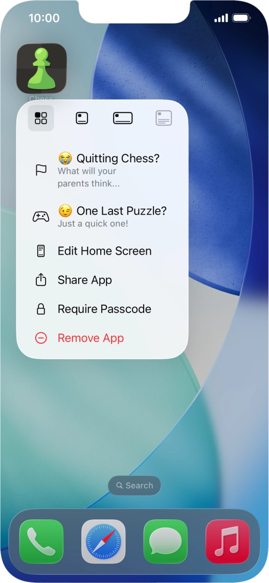 Press Require Passcode.