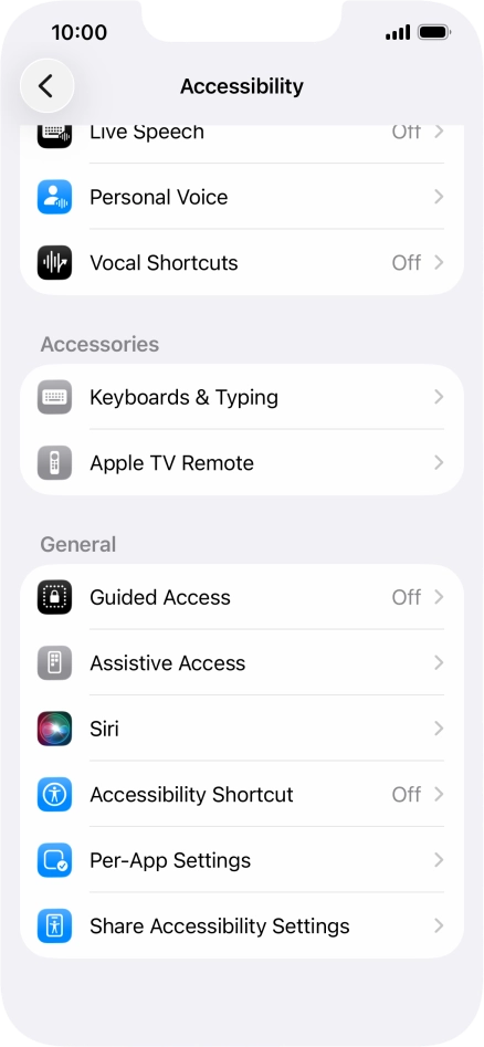 Press the required category below 