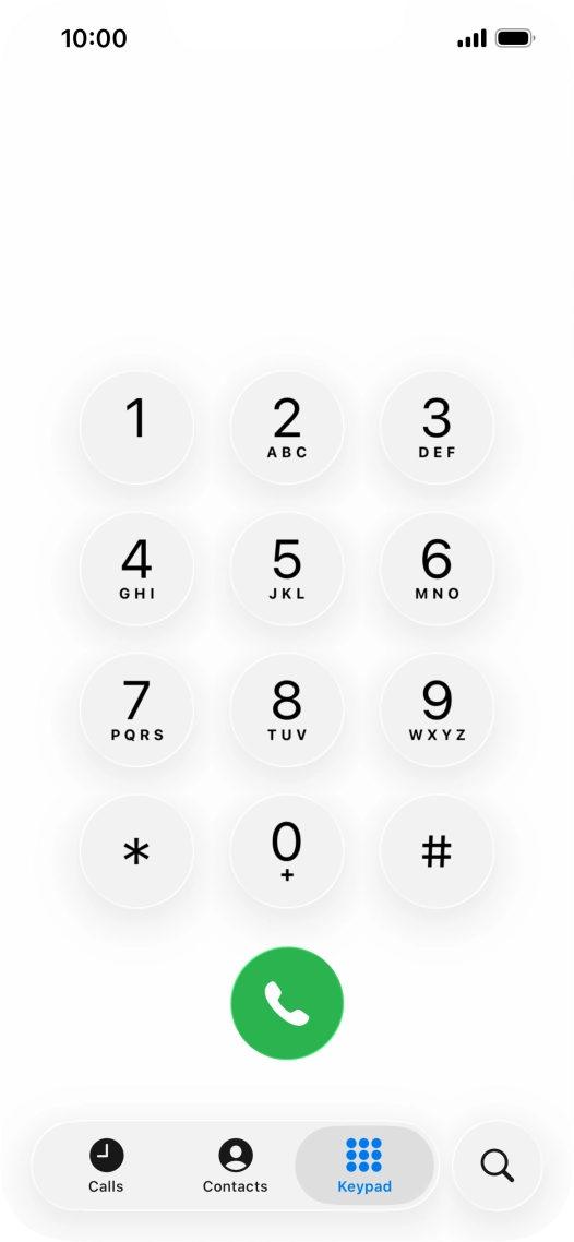 Key in ##002# and press the call icon.