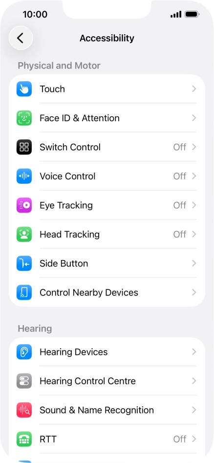 Press the required category below 