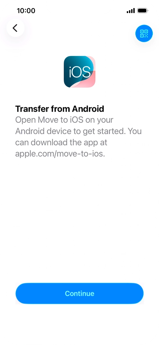 To transfer content to your phone, you need to install the app 