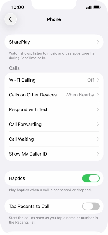 Press Wi-Fi Calling.