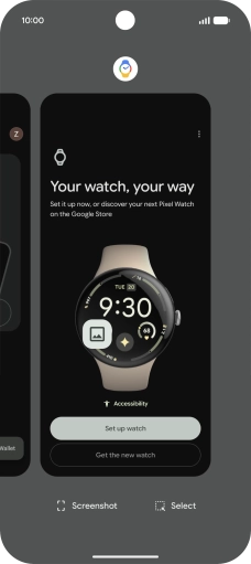To end one running application, slide your finger upwards on the required application.