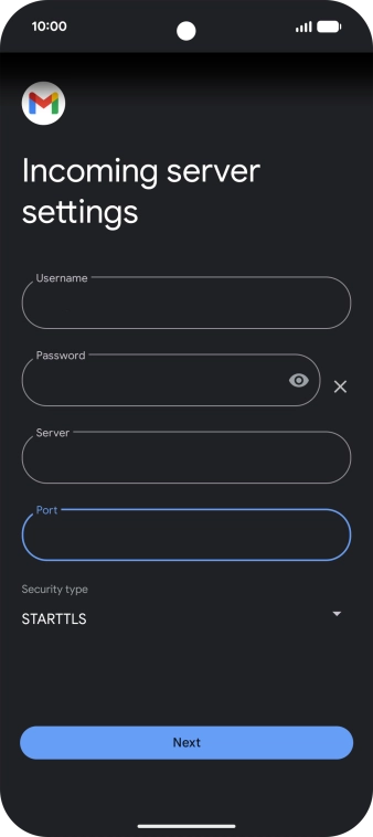 Press the drop down list below 