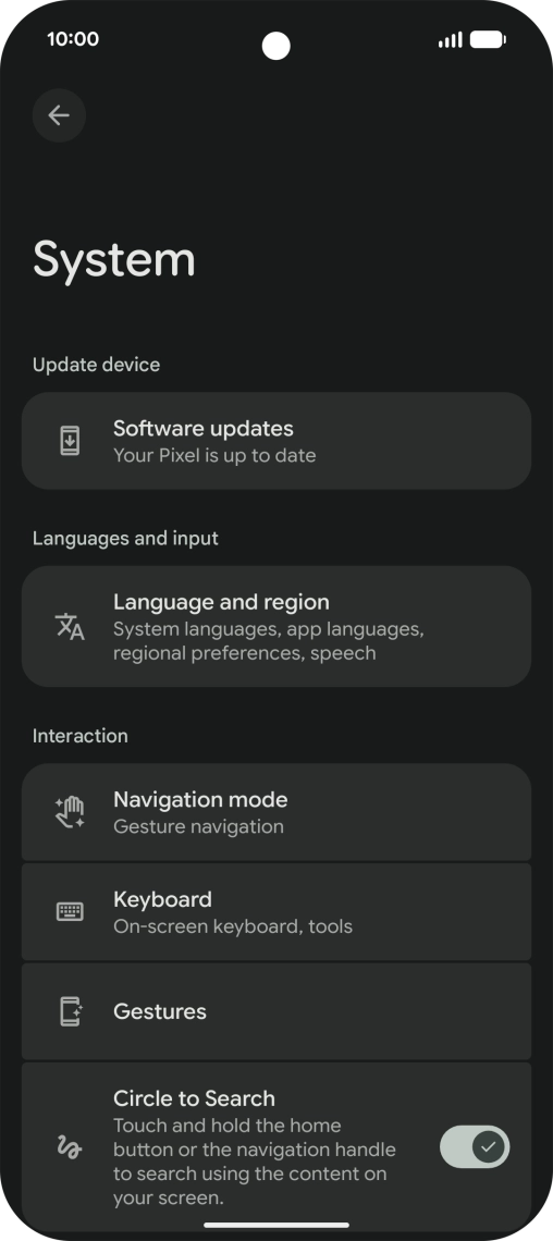 Press Software updates. If a new software version is available, it's displayed. Follow the instructions on the screen to update the phone software.