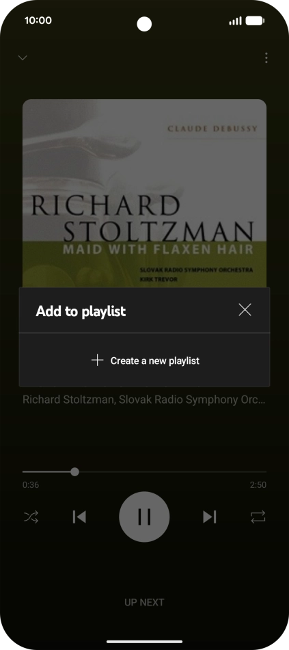 Press Create a new playlist.