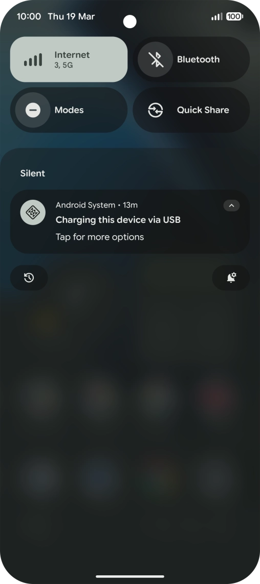 Press Tap for more options.