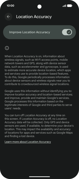 If you press the indicator next to 