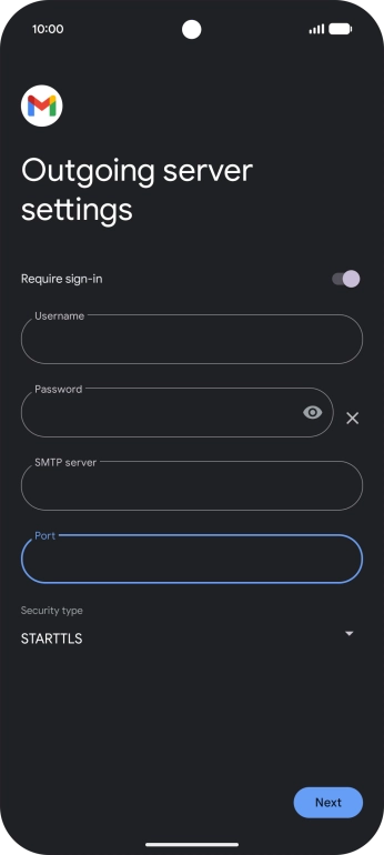 Press the drop down list below 