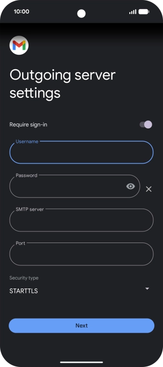 Press the field below 