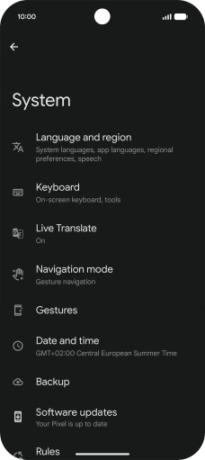 Press Software updates. If a new software version is available, it's displayed. Follow the instructions on the screen to update the phone software.