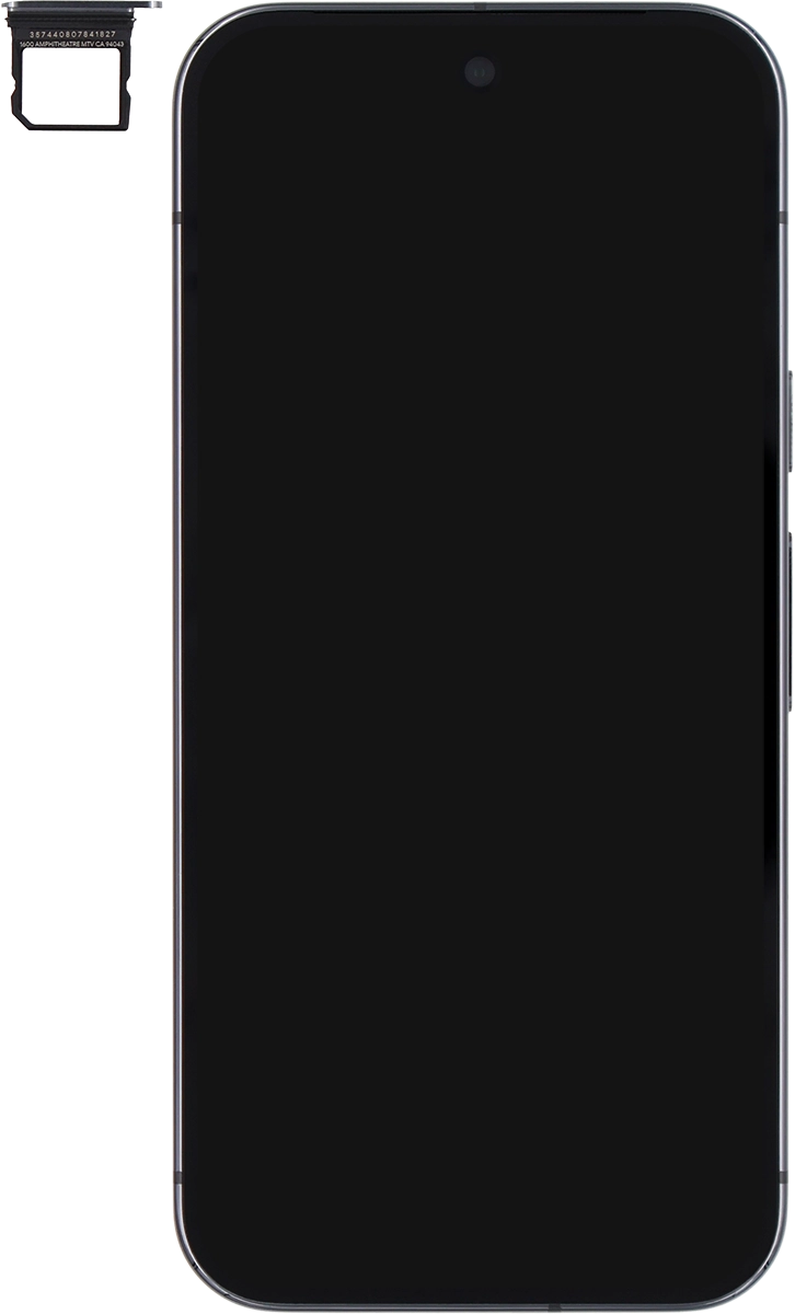 Turn your SIM so the angled corner of the SIM matches the angled corner of the SIM holder.