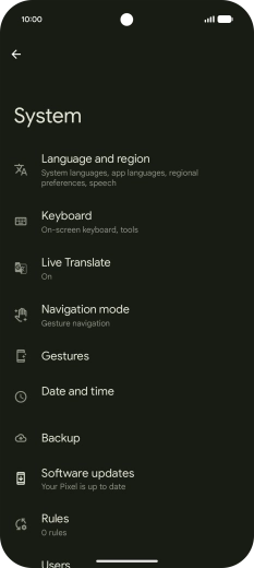 Press Software updates. If a new software version is available, it's displayed. Follow the instructions on the screen to update the phone software.