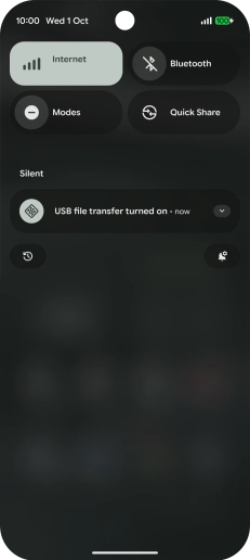 Press the drop down list.