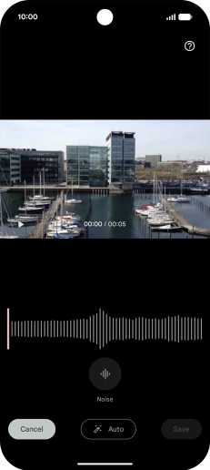 Press Auto to automatically enhance the sound in the video.