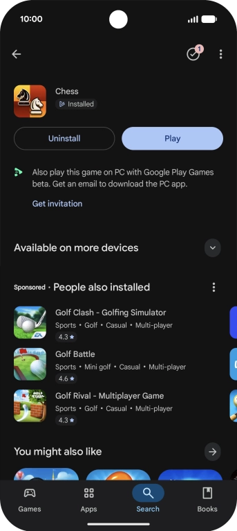Slide your finger upwards starting from the bottom of the screen to return to the home screen.