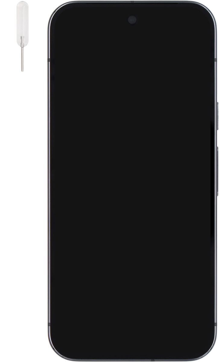 Find the opener for the SIM holder.