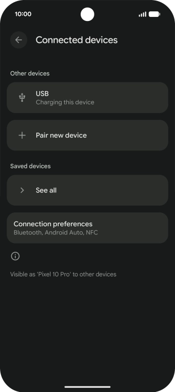 Press Pair new device.