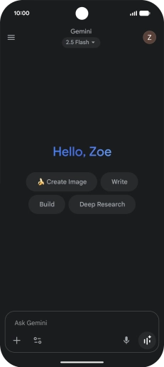 Press the profile icon.